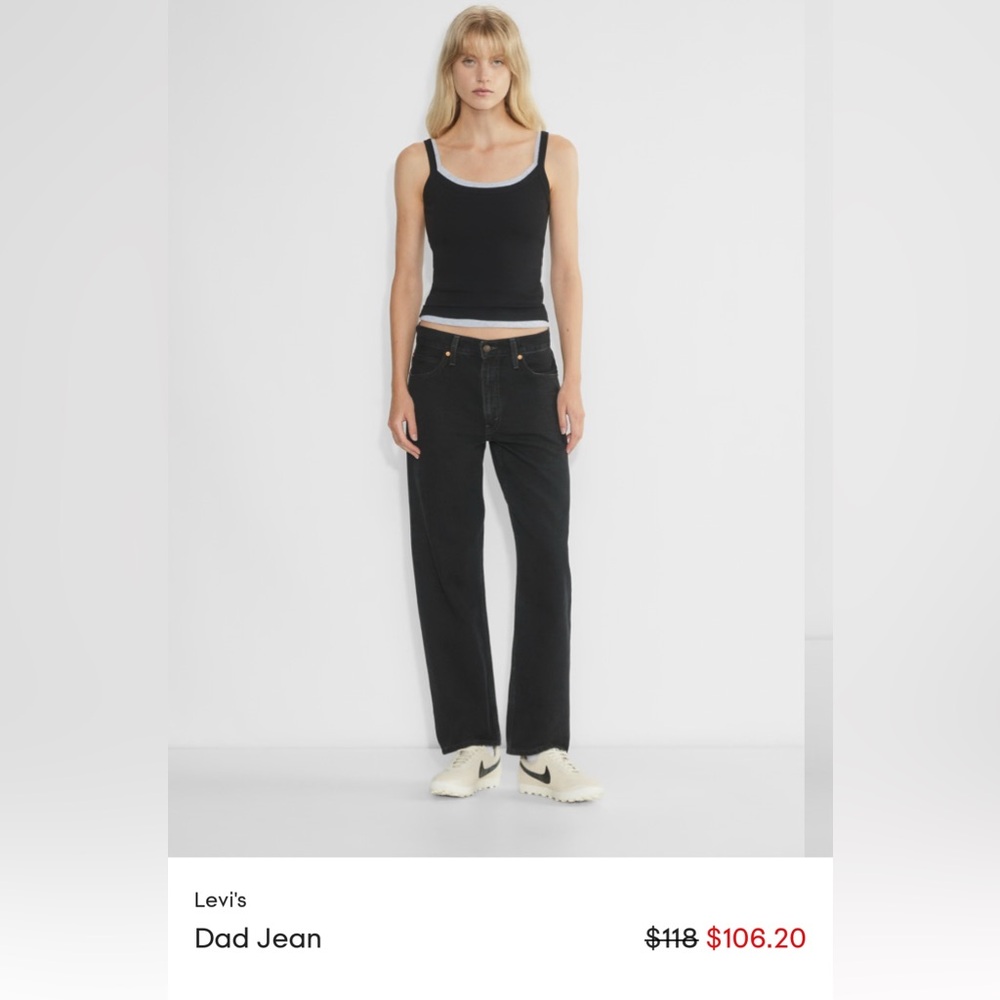 Levi's Black Dad Jeans - Classic Straight Fit
